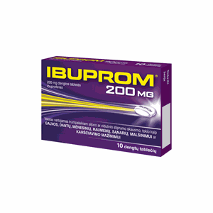 Ibuprom 200 mg plėvele dengtos tabletės N10