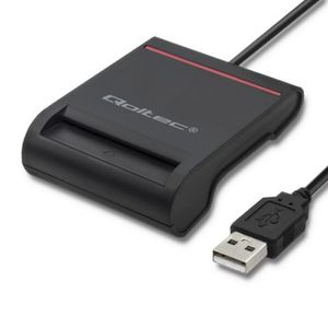 QOLTEC Smart chip ID card scanner USB 2.0 Plug and Play