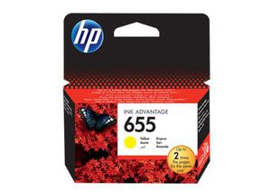 HP 655 ink cartridge yellow 600p