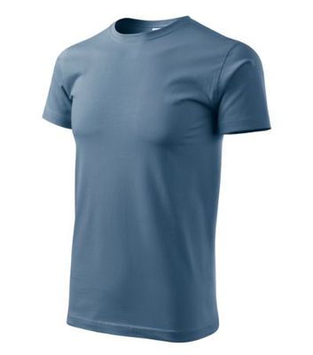 Vyriški Marškinėliai MALFINI Basic, Džinsų audinio spalvos 160g/m2