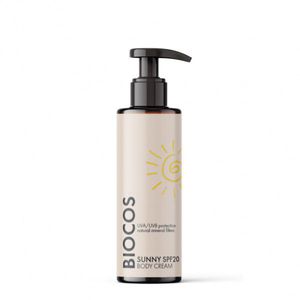 Biocos Sunny SPF20 Body Cream Apsauginis kūno kremas su natūraliais mineraliniais filtrais, 100 ml 