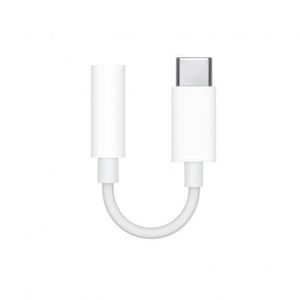 Apple USB-C to 3.5mm Headphone Jack Adapter, MU7E2ZM/A, White - audio adapteris