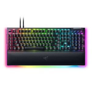 Klaviatūra Razer Mechanical Gaming Keyboard BlackWidow V4 Pro RGB LED light, NORD, Wired, Black, Yellow Switches, Numeric keypad