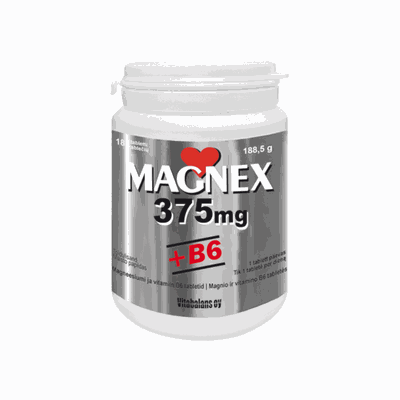 MAGNEX 375 mg + VITAMINAS B6 tabletės N180