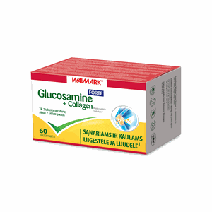 WALMARK tabletės Glucosamine + Collagen FORTE N60