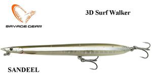 Vobleriai Savage Gear Sandeel 3D Surf Walker Floating Sandeel 15