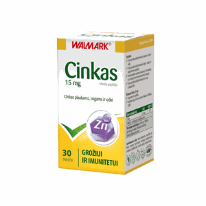 WALMARK Cinkas 15 mg tabletės N30