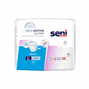 SENI ACTIVE SUPER premium L sauskelnės-kelnaitės N10