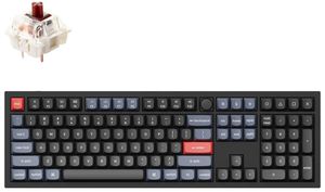 Keychron Q6 100% Carbon Black mechaninė klaviatūra (ANSI, RGB, Hot-Swap, Gateron Pro  Brown Switch)