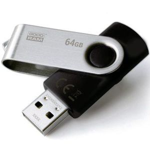 GOODRAM memory USB UTS2 64GB USB 2.0 Black