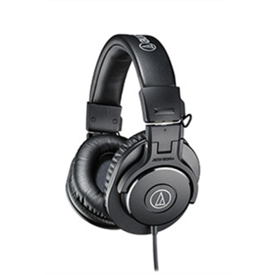 Audio Technica ATH-M30X juodos ausis uždengiančios ausinės | 3.5mm (1/8") | 3 m laidas | 220 g