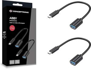 Conceptronic ABBY11B OTG-Adapter for USB-C to USB-A