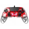 Nacon Illuminated Wired Game Controller For Playstation 4 (Light Red)