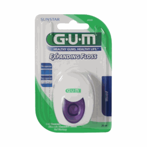 GUM Expanding 30 m išbrinkstantis dantų siūlas 30 m N1