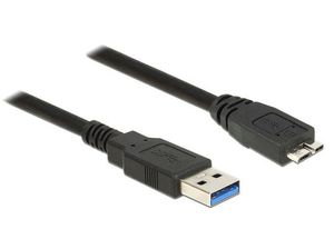 Delock Cable USB 3.0 1m micro AM-BM black