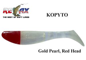 Relax guminukas Kopyto H018 Gold Pearl Red Head 6.3 cm