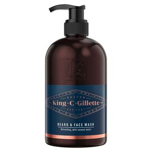 Gillette King C Beard &amp; Face Wash Gaivinantis veido ir barzdos prausiklis, 350ml