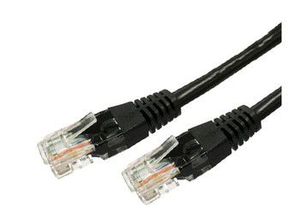 Patch cable cat.6a RJ45 UTP 0,5m black