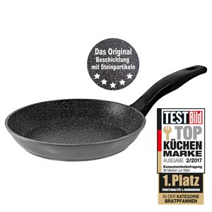 Keptuvė Stoneline Pan 6840 Frying, Diameter 20 cm, Suitable for induction hob, Fixed handle, Anthracite