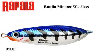 Rapala Rattlin Minnow Weedless Spoon  8 cm, 16 g MBT 16 g