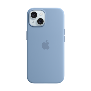 Apple iPhone 15 Silicone Case with MagSafe - Winter Blue Apple