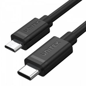 UNITEK Y-C473BK USB kabelis 1 m USB 2.0 USB C Micro-USB B Juoda