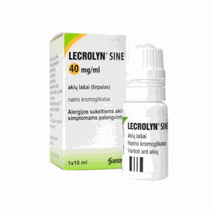 Lecrolyn Sine 40 mg/ml akių lašai 10 ml