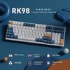 Royal Kludge RK98 Klein Blue Wireless Mechanical Keyboard | 98%, Hot-swap, Red switches, US