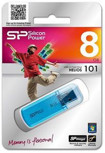 SILICON POWER memory USB Helios 101 8GB USB 2.0 Blue