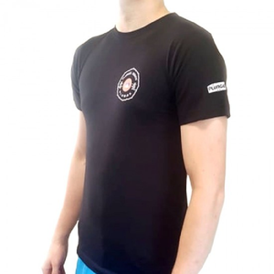 Marškinėliai Vaik Basic Black 110cm /4m Dziudo