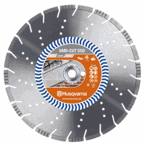 Deimantinis diskas betonui HUSQVARNA VARI-CUT S50 300x25,5mm
