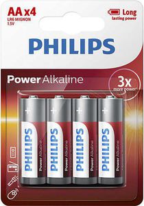 Philips Batteries Power Alkaline AA 4pcs blister