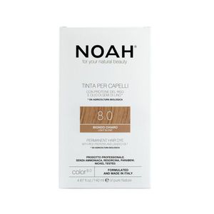 Noah Permanent Hair Dye 8.0 Light Blond Ilgalaikiai plaukų dažai, 140 ml