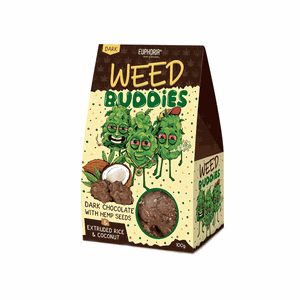 "Weed Buddies" Šokoladas su kanapių sėklomis