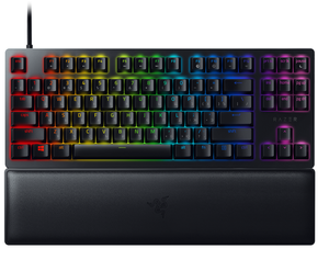 Žaidimų klaviatūra Razer Huntsman V2 Tenkeyless, Optical Gaming Keyboard, RGB LED light, Russian, Black, Wired, Linear Red Switch