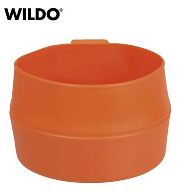 Švediškas sulankstomas puodukas WILDO Fold-a-cup 600ml Orange .
