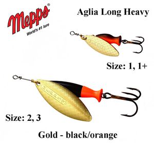 Sukriukė Mepps Aglia Long Heavy Gold-Black/Orange 8 g