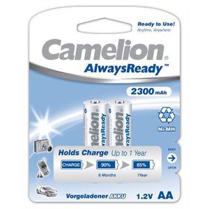 Camelion AlwaysReady Ni-MH (R06) AA, 2300 mAh, 2x įkraunami akumuliatoriai