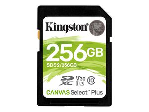 Atminties kortelė Kingston Canvas Select Plus - flash memory card - 256GB - SDXC UHS-I Kingston