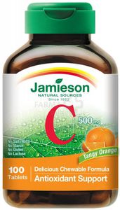 Maisto papildas JAMIESON Vitamin C kramtomos tabletės 500mg N100
