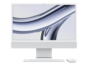 Kompiuteris Apple iMac 24" 4.5K Retina, Apple  M3 8C CPU, 8C GPU/8GB/256GB SSD/Silver/SWE Apple
