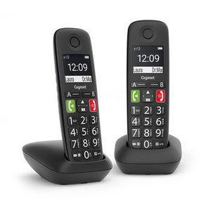 Gigaset E290 Duo Analoginio ryšio / DECT telefonas Skambintojo ID Juoda