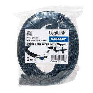 LOGILINK KAB0047 - Flexible Cable protection with Zipper 2m