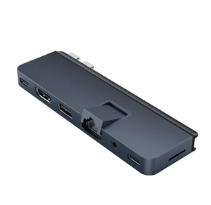 Jungčių stotelė Hyper HyperDrive Dual USB-C TB Compatible 7-in-2 Hub with universal USB-C ext Adaptor skirta MacBook Air/Pro 2016-2020 Ethernet LAN (