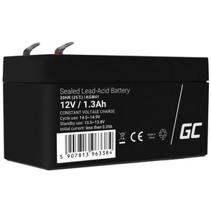 Green Cell Battery AGM VRLA 12V 1.3Ah