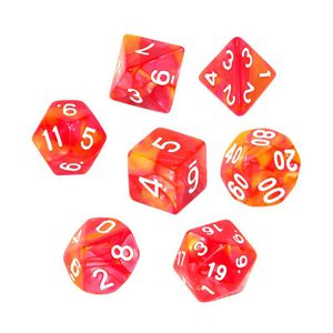 REBEL RPG Dice Set - Two Color - Red and Yellow