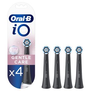 Dantų šepetėlio antgaliai ORAL-B iO SB-4 Gentle Care Black 4ct