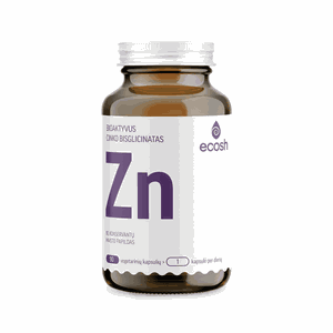 ECOSH bioaktyvus Cinkas 25 mg kapsulės N90
