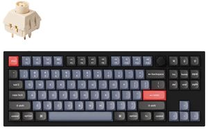 Keychron Q3 80% Carbon Black mechaninė klaviatūra (ANSI, RGB, Hot-Swap Kailh  Box Cream Switch