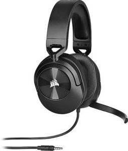 Corsair HS55 SURROUND laidinės ausis uždengiančios žaidimų ausinės su mikrofonu ir Dolby Audio 7.1 - Carbon